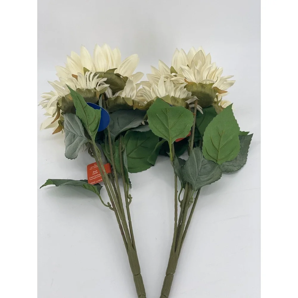 28 Ashland Artificial Flower Bundles White Sunflowers/Daisies Fall Decor NEW